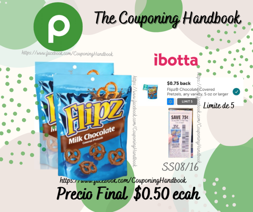 Flipz Chocolate por $0.50