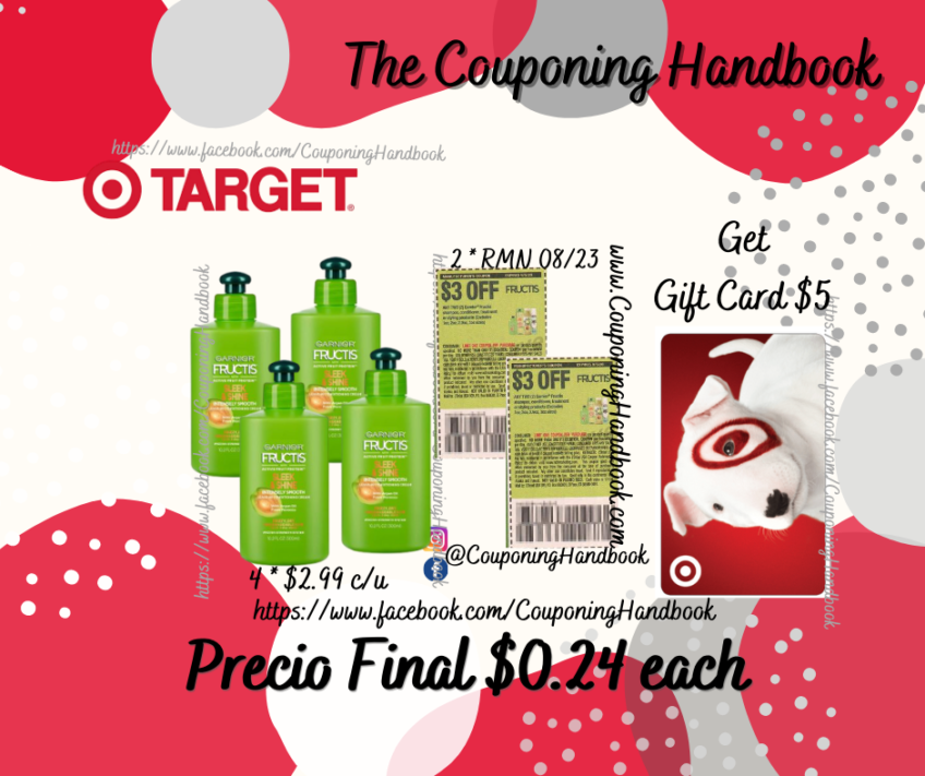 Garnier Fructis Sleek & Shine a $0.24