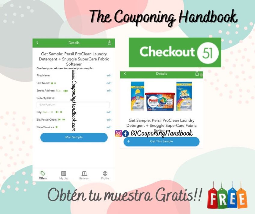 Obtén tu muestra gratis en Checkout 51