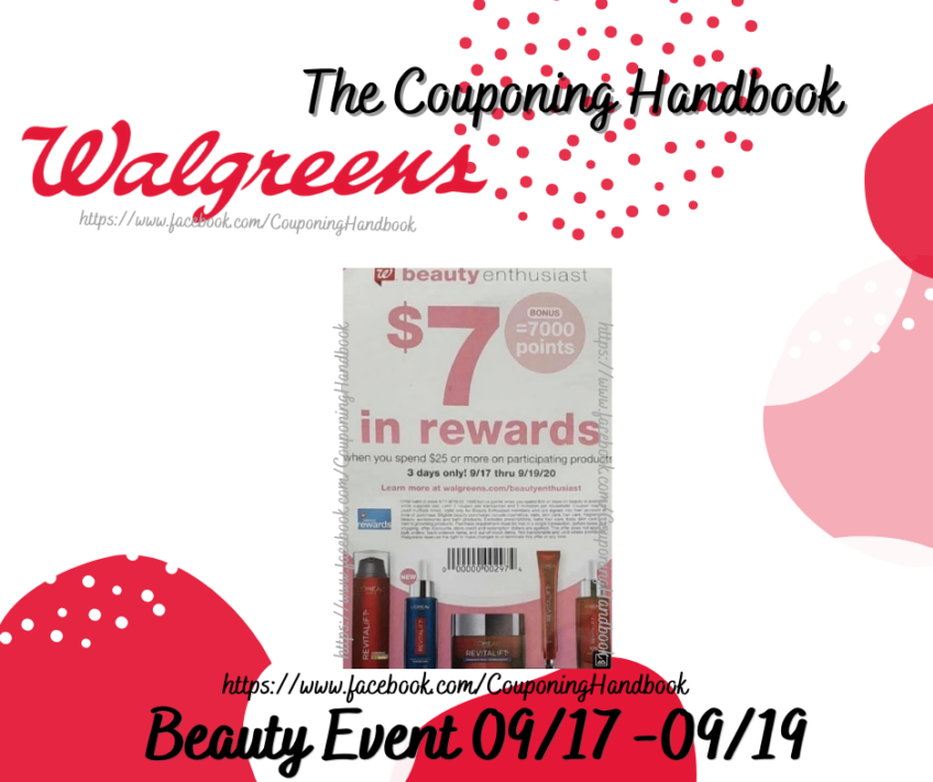 Beauty Perk del 9/17 al 9/19/2020 en Walgreens