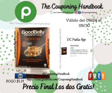 GoodBelly Probiotics Gratis en Publix