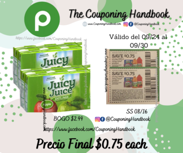 Juicy Juice a $0.75 en Publix