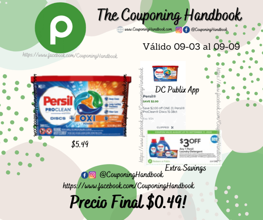 Persil a $0.49 en Publix