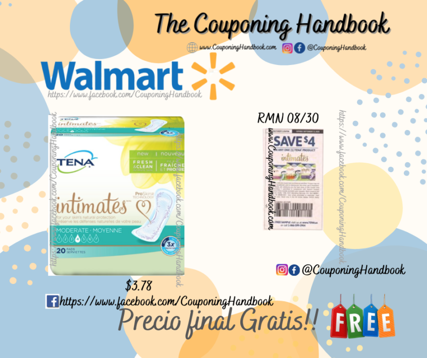 Tena Free en Walmart