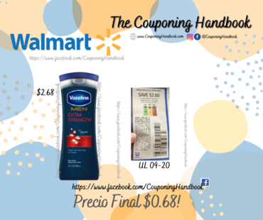 Vaseline Men a $0.68 en Walmart