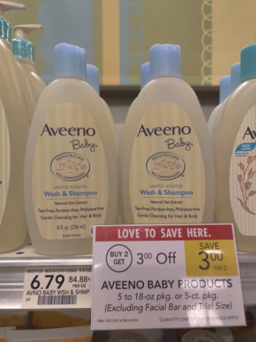 Ofertas de Aveeno baby semana 10/21-10/27 o 10/22-10/28 en Publix