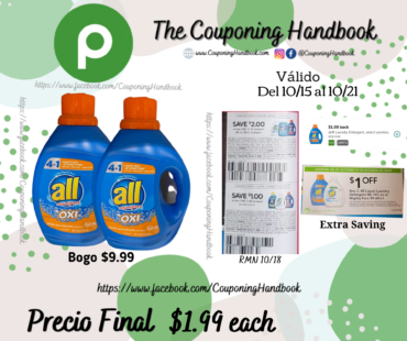 All Detergent a $1.99 en Publix