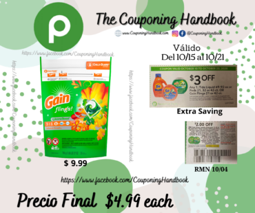 Gain Flings a $4.99 en Publix