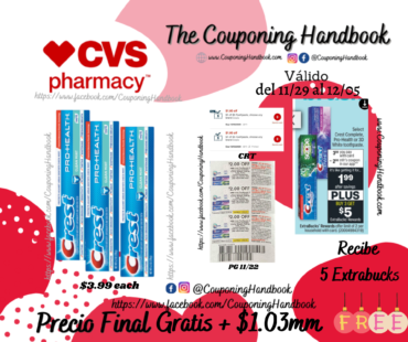 Crest Toothpaste Gratis en CVS