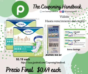 Tena Pads a $0.69