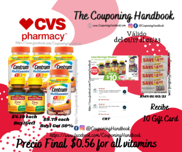 06 vitaminas por $0.56 en CVS