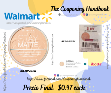 Rimmel Stay Matte Pressed Powder a $0.97