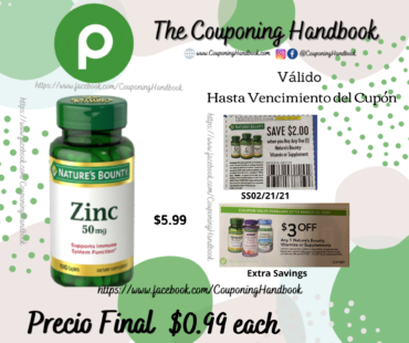 Nature’s Bounty Zinc a $0.99