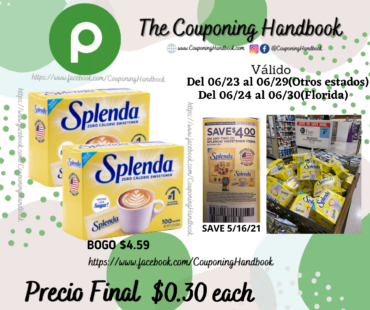 Splenda Zero Calorie Sweetener Packets a $0.30