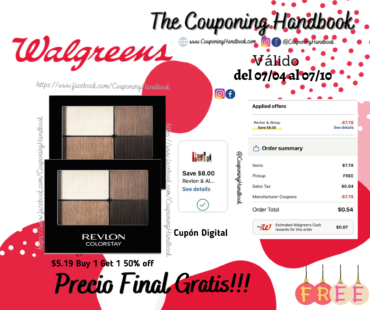 Revlon ColorStay Eye Shadow Gratis en Walgreens