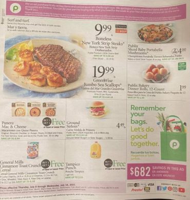 Ad de PUBLIX para la Semana que empieza 7-7-21 o 7-8-21