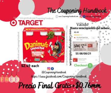 Dannon Danimals Yogurt Kids’ Smoothie Drinks – 6pk Gratis en Target