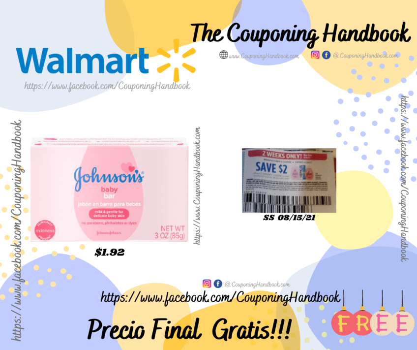 Johnson’s Baby Soap Bar Gentle for Baby Bath and Skin Care, 3 Oz. Gratis