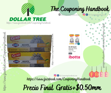 Glad Odor Neutralizing 13-Gallon Kitchen Trash Bags with Febreze, 5-ct. Boxes Gratis en el Dollar Tree