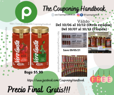 Barilla® Vero Gusto Pasta Sauce Gratis en Publix