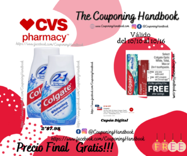 Colgate 2-in-1 Whitening Toothpaste Gel and Mouthwash – 4.6 OZ Gratis en CVS