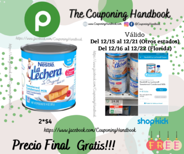 Nestle La Lechera Sweetened Condensed Milk 14 oz. Gratis