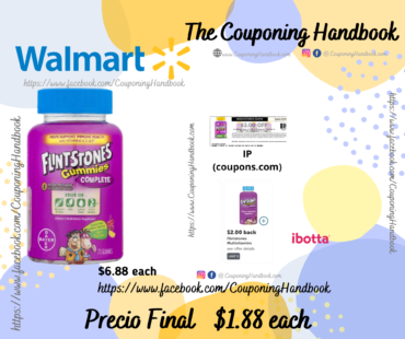 Flintstones Children’s Multivitamin a $1.88 en Walmart