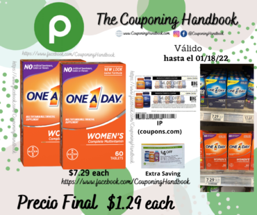 One A Day Women’s Multivitamins for Women a $1.29