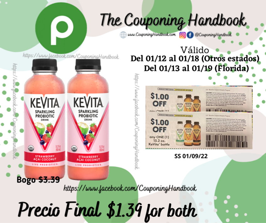 02 Kevita Sparkling Probiotic Drink $1.39