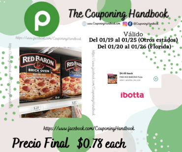 Red Baron Frozen Pizza a $0.78 en Publix