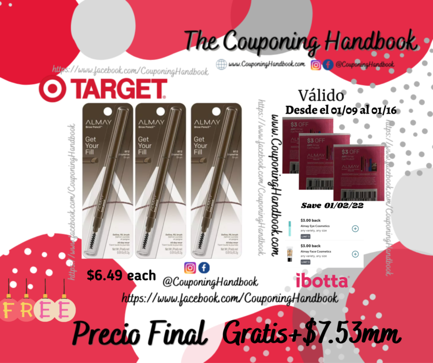 Almay Brow Pencil Gratis en Target