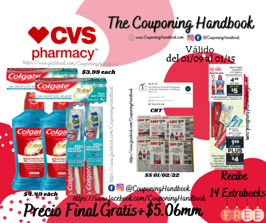 Productos Colgate Gratis en CVS