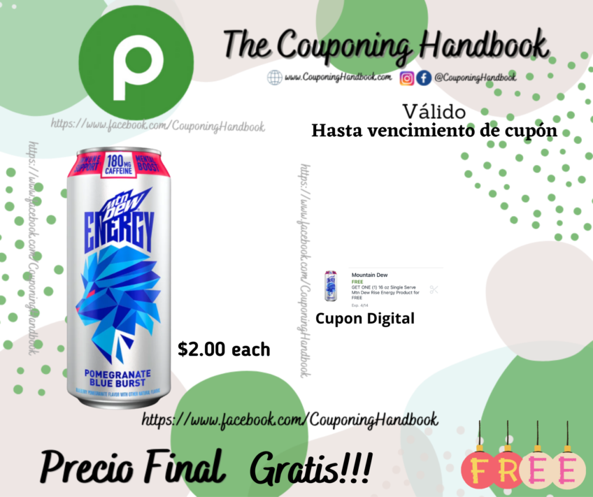 Mtn Dew Energy Pomegranate Blue Burst Gratis