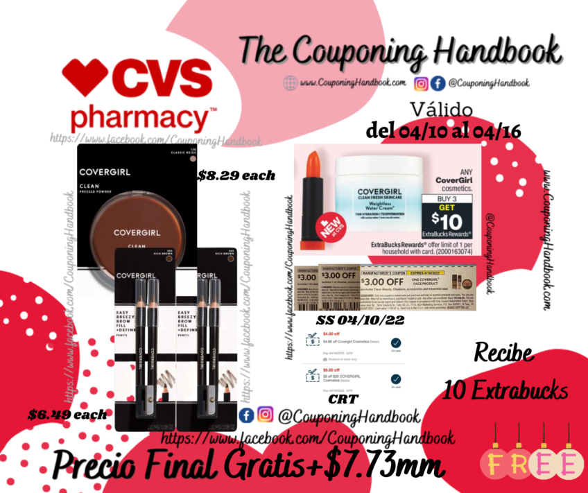 02 CoverGirl Brow & Eyemakers Eyeliner y 01 CoverGirl Clean Pressed Powder Gratis