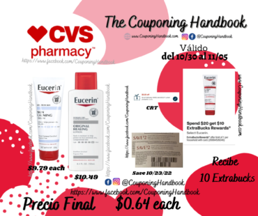 productos Eucerin a $0.64