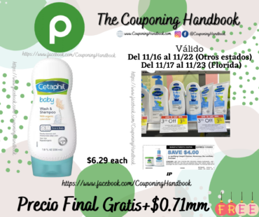 Cetaphil Baby Wash and Shampoo, 7.8 OZ completamente Gratis