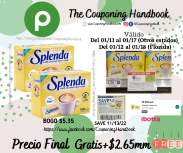 2 Splenda Zero Calorie Sweetener Packets – 100 Count Gratis