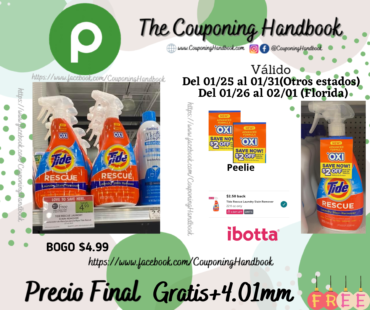 02 Tide Laundry Stain Remover, Rescue, +Oxi Gratis