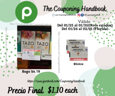 TAZO Tea Bags 20 Ct a $1.10