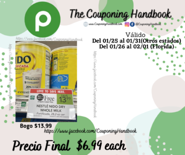 Nestlé Nido Fortificada Dry Whole Milk Powdered Drink Mix 28.2 oz a $6.99