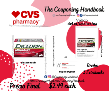 Excedrin Migraine Caplets for Migraine Pain Relief a $2.49