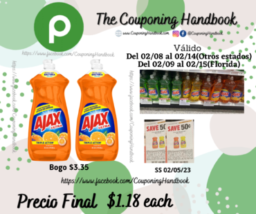 Ajax Ultra Dish Liquid a $1.18