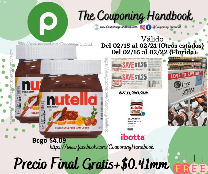 02 Nutella Gluten-Free Chocolate Hazelnut Spread, 13 Oz Jar Free