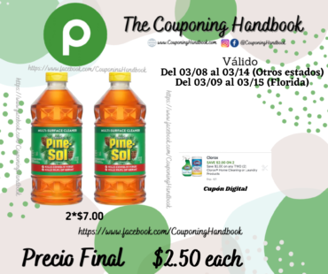 Pine-Sol Multi-Surface Cleaner a $2.50