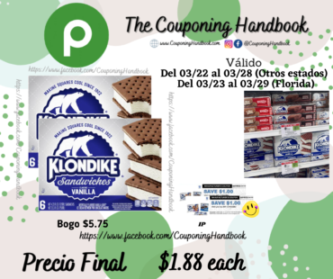 Klondike Ice Cream Sandwiches a $1.88