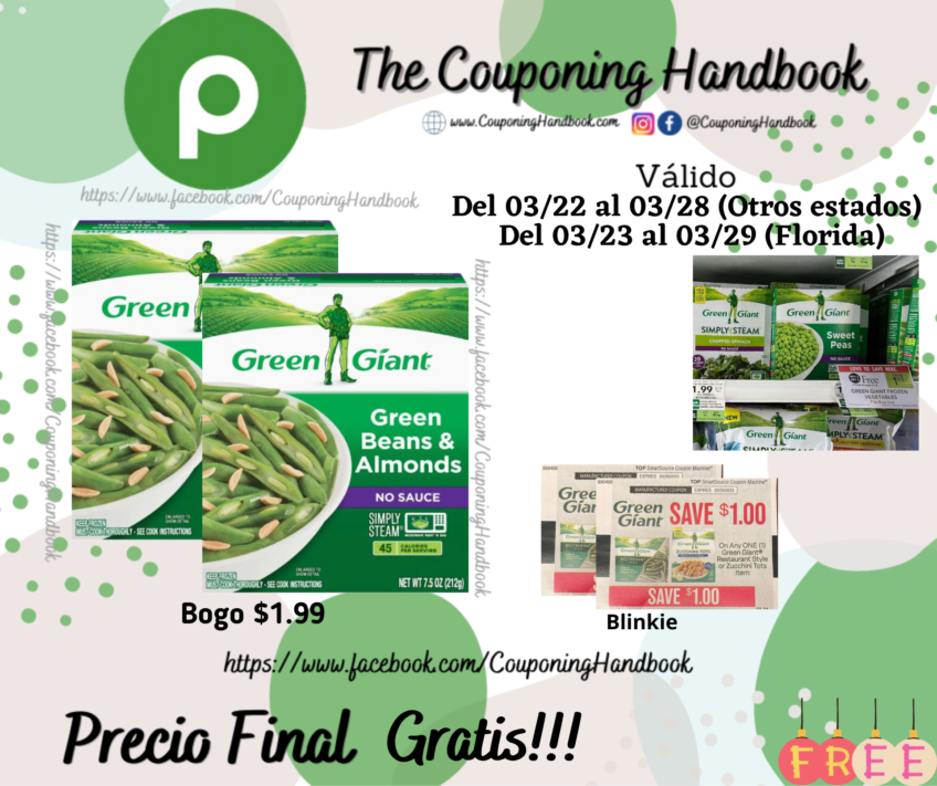 02 Green Giant Gratis en Publix