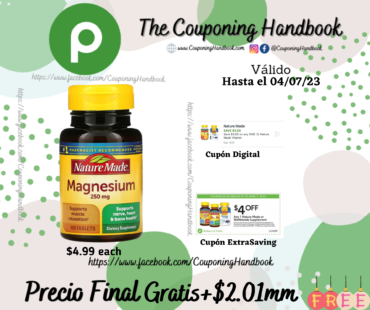 Nature Made, Magnesio, 250 mg, 100 tabletas Gratis