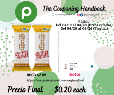 Perfect Bar Refrigerated Protein Bar a $0.20