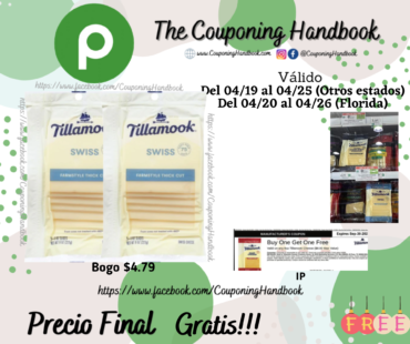 02 Tillamook Cheese Slices, Swiss 9 slices Gratis