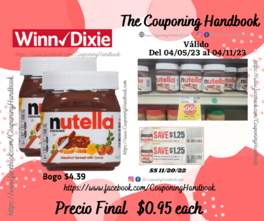 Nutella Gluten-Free Chocolate Hazelnut Spread, 13 Oz Jar a $0.95